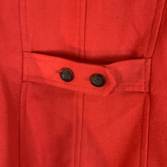 Old Navy Medium Sunset Orange Trench Coat - Picture 5 of 7